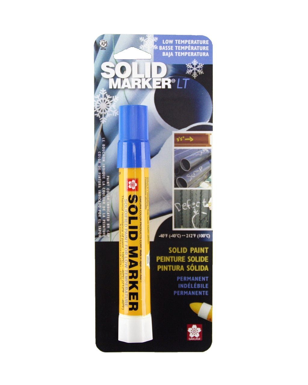  [AUSTRALIA] - Sakura 46653 Blue Solidified Paint Low Temperature Solid Marker, -40 to 212 Degree F, 13 mm Twist-Up Tip