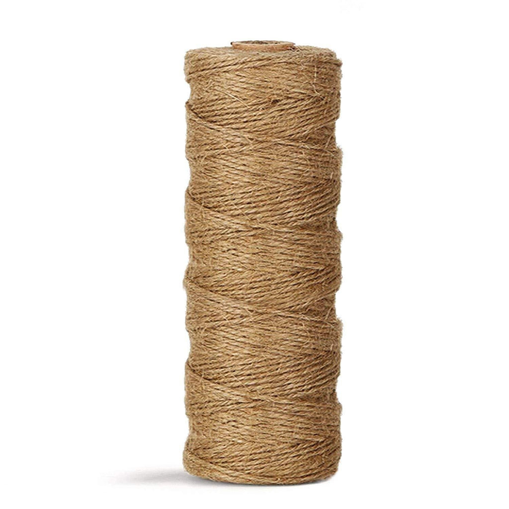  [AUSTRALIA] - Natural Jute Twine Durable Industrial Packing Materials Heavy Duty Natural Brown Twine Jute Rope/String 328ft/100m for Arts, Crafts & Gardening Applications 1#-100m