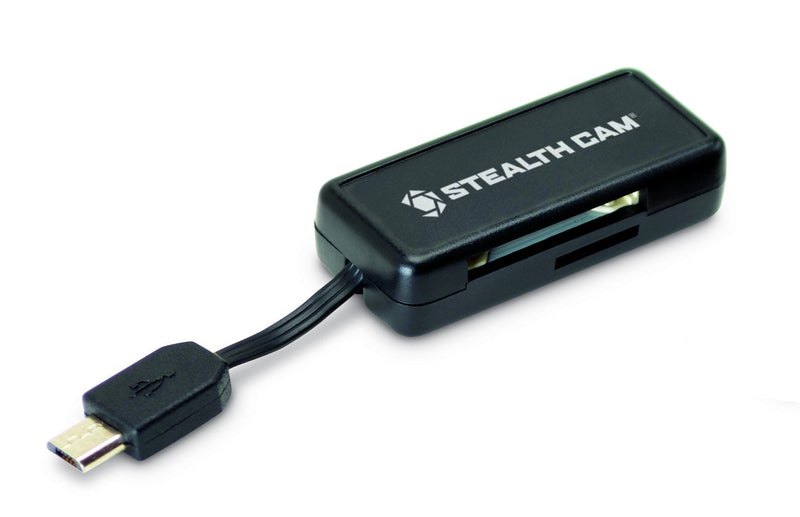 Stealth Cam Micro USB OTG Memory Card Reader for Android Devices, Black, STC-SDCRAND - LeoForward Australia