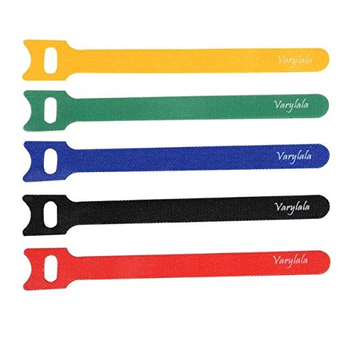  [AUSTRALIA] - 20 Pcs Reusable Hook and Loop Fastening Straps Cable Ties