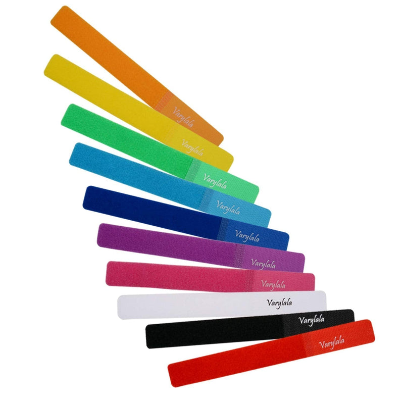  [AUSTRALIA] - 30 Pcs Reusable Fastening Straps Cable Ties (Multi-color, 7.0''Lx0.8''W) Multi-color