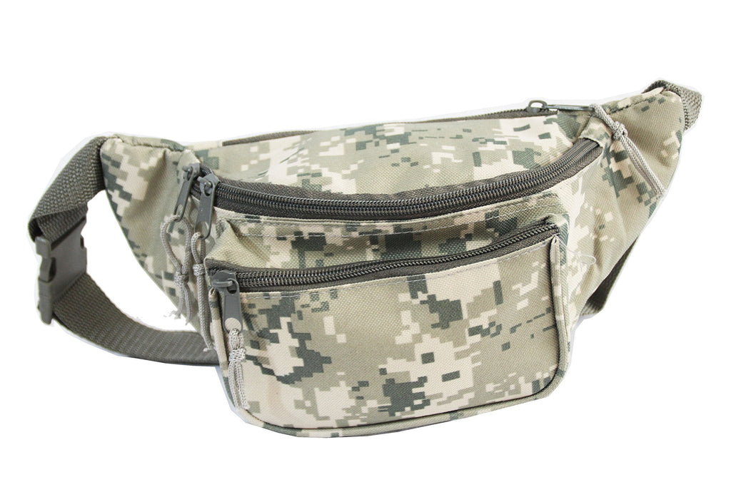 Xtitix Military Tan Digital Camouflage 3 Zipper Pocket Fanny Pack Waist Bag Camo - LeoForward Australia