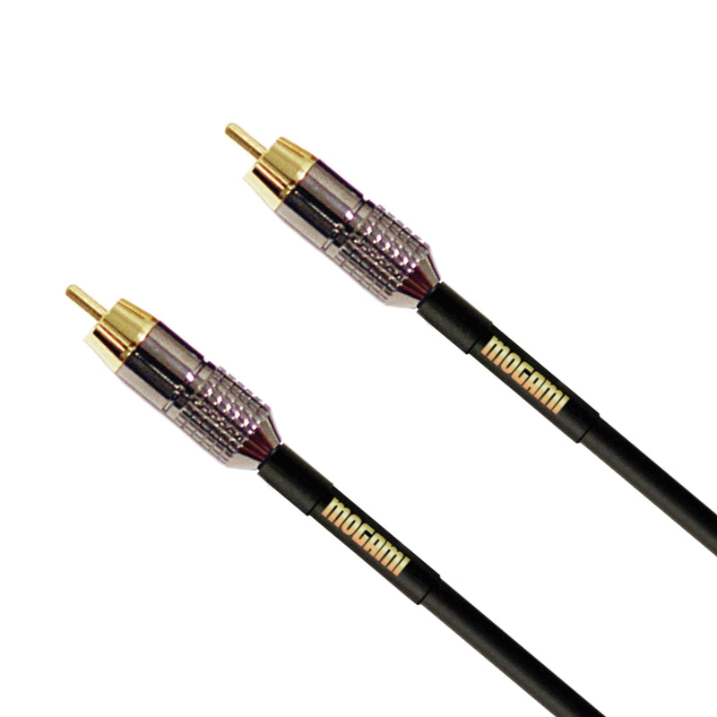 Mogami GOLD RCA-RCA-03 Mono Audio/Video Patch Cable, RCA Male Plugs, Gold Contacts, Straight Connectors, 3 Foot - LeoForward Australia