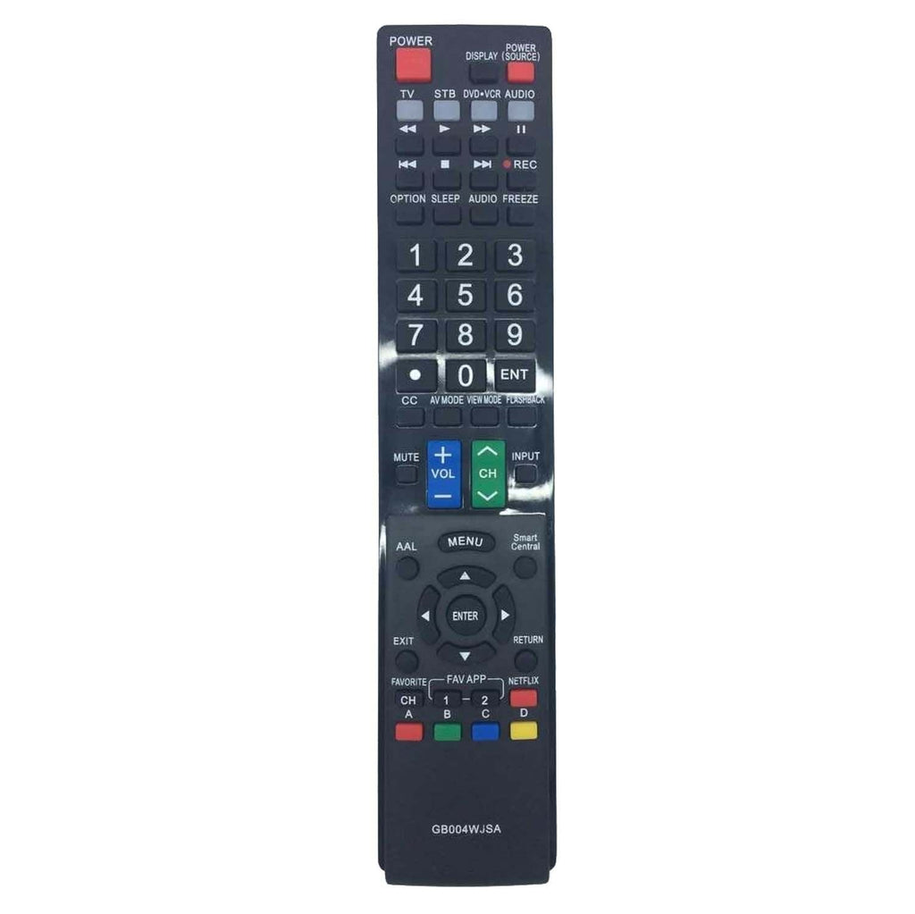 New GB004WJSA Replaced Remote with Netflix Keys fit for Sharp LC-80LE857U LC-70LE857U LC-60LE857U LC-80LE757U LC-70LE757U LC-60LE757U LC-70LE755U LC-60LE755U Smart TV - LeoForward Australia