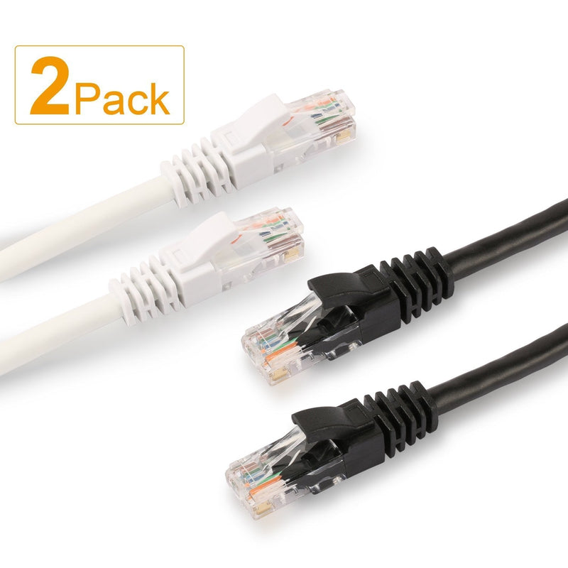  [AUSTRALIA] - SHD Cat6 Network Ethernet Patch Cable UTP RJ45 Computer Network Cord - 2Pack 6Feet LAN Cable