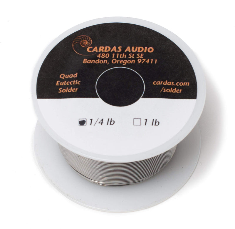  [AUSTRALIA] - Cardas Soldering Wire Quad Eutectic Silver Solder with rosin flux 1/4 lbs (113g) roll