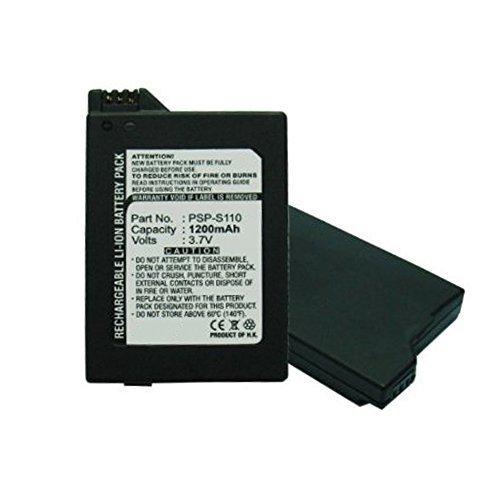 MPF Products 1200mAh PSP-S110 PSPS110 Battery Replacement Compatible with Sony PSP Slim Portable Playstation PSP-2000 PSP-2001 PSP-2002 PSP-3000 PSP-3001 PSP-3002 PSP-3004 - LeoForward Australia