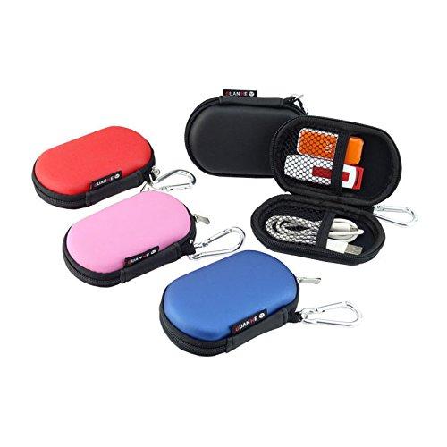 [USB Flash Drive Case] - Lensfo Universial Portable Waterproof Shockproof Electronic Accessories Organizer Holder / USB Flash Drive Case Bag - Pink - LeoForward Australia
