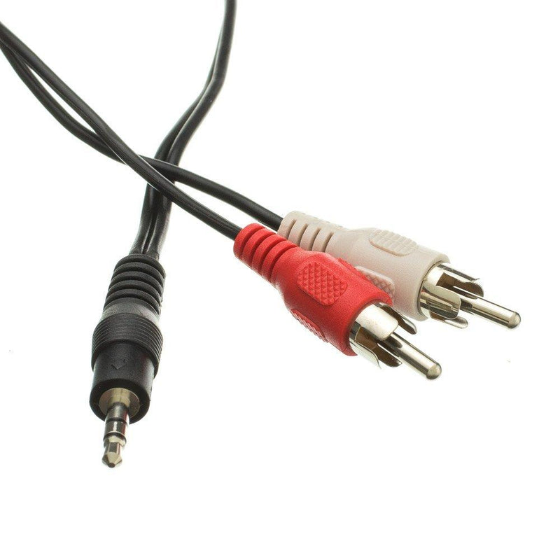 3.5mm Stereo Male to Dual RCA Male (Right and Left) RCA Audio Cable, 25 Foot CNE455926 - LeoForward Australia