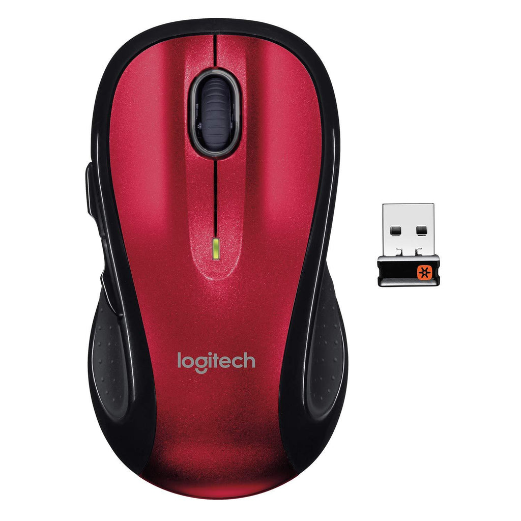  [AUSTRALIA] - Logitech M510 Wireless Computer Mouse – Comfortable Shape with USB Unifying Receiver, with Back/Forward Buttons and Side-to-Side Scrolling - Red