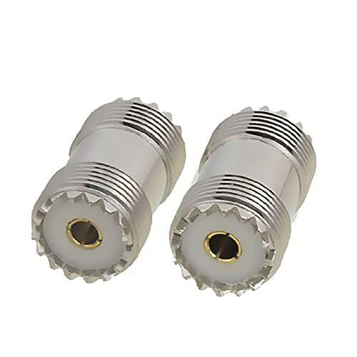 Maxmoral 2-Pack PL-259 UHF Female to UHF Female Coax Cable Adapter S0-239 UHF Double Female Connector Plug - LeoForward Australia