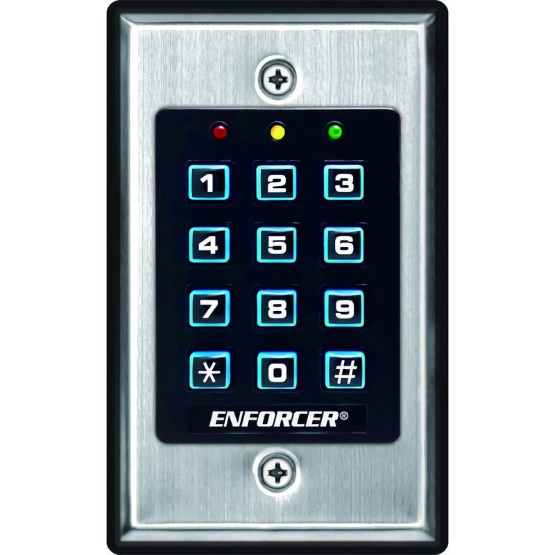  [AUSTRALIA] - Seco-Larm SK-1011-SDQ ENFORCER Access Control Keypad, Up to 1,000 possible user codes (4-8 digits), Output can be programmed to activate for up to 99,999 seconds (nearly 28 hours)