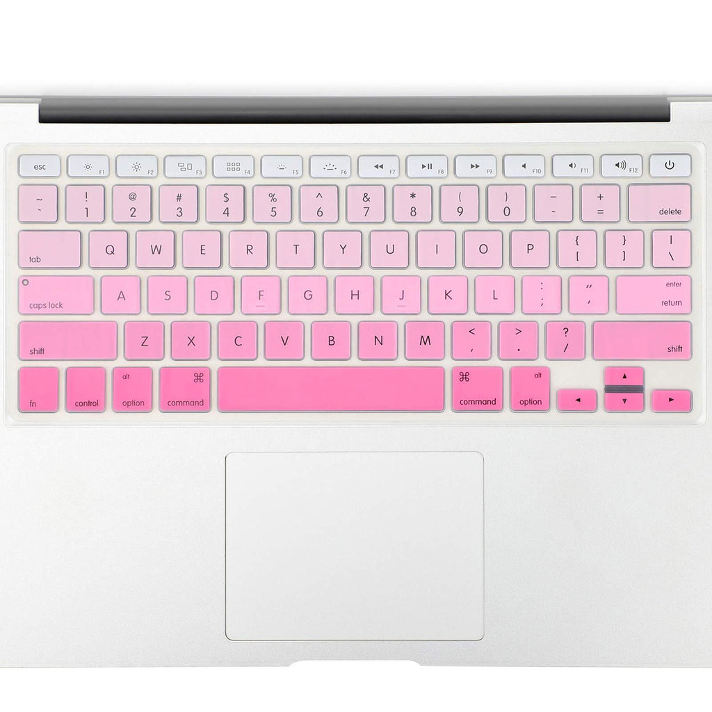 Allinside Pink Ombre Keyboard Cover Skin for MacBook Pro 13" 15" 17" (2015 or Older Version), MacBook Air 13" A1369/A1466, Older iMac Wireless Keyboard MC184LL/B 2010-2017 MacBook Air 13 & 2008-2015 Mac Pro 13/15 Ombre Pink - LeoForward Australia