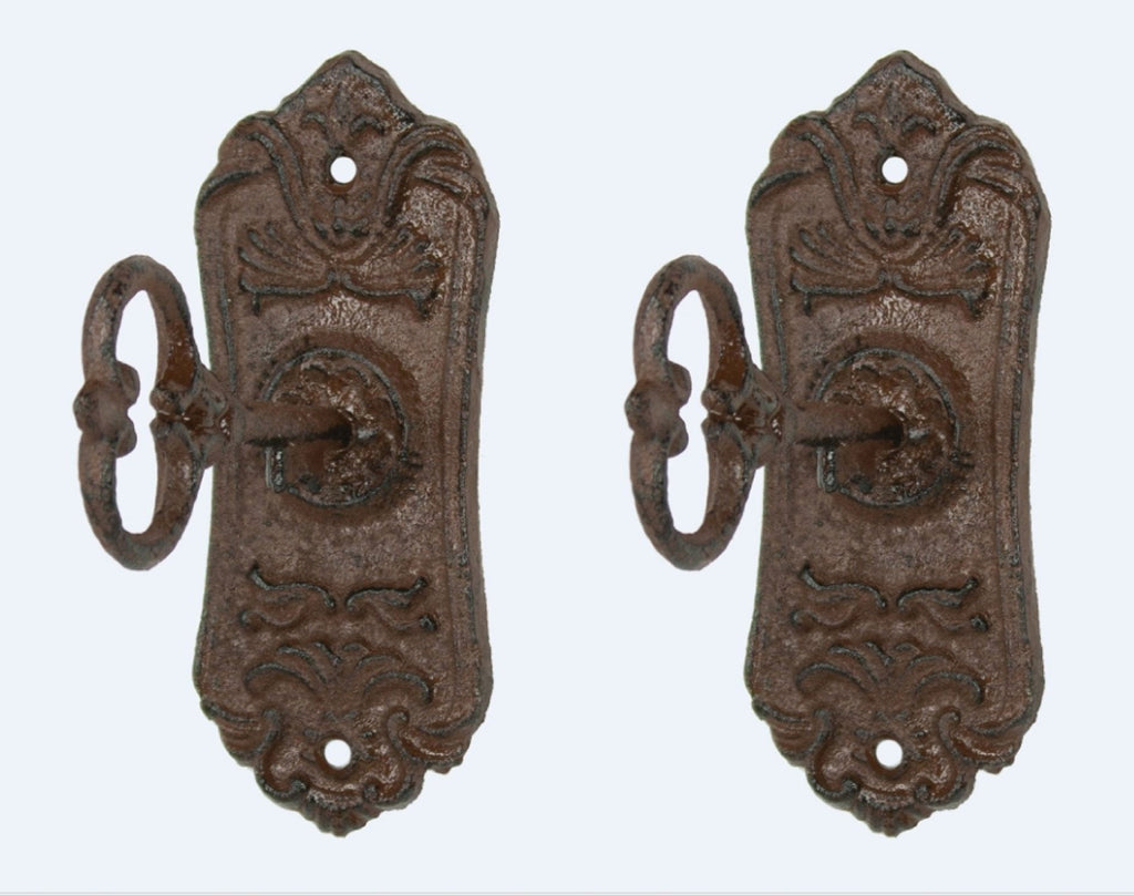 Skeleton Key Cast iron Coat Hook & Key Rack Set of 2 - LeoForward Australia