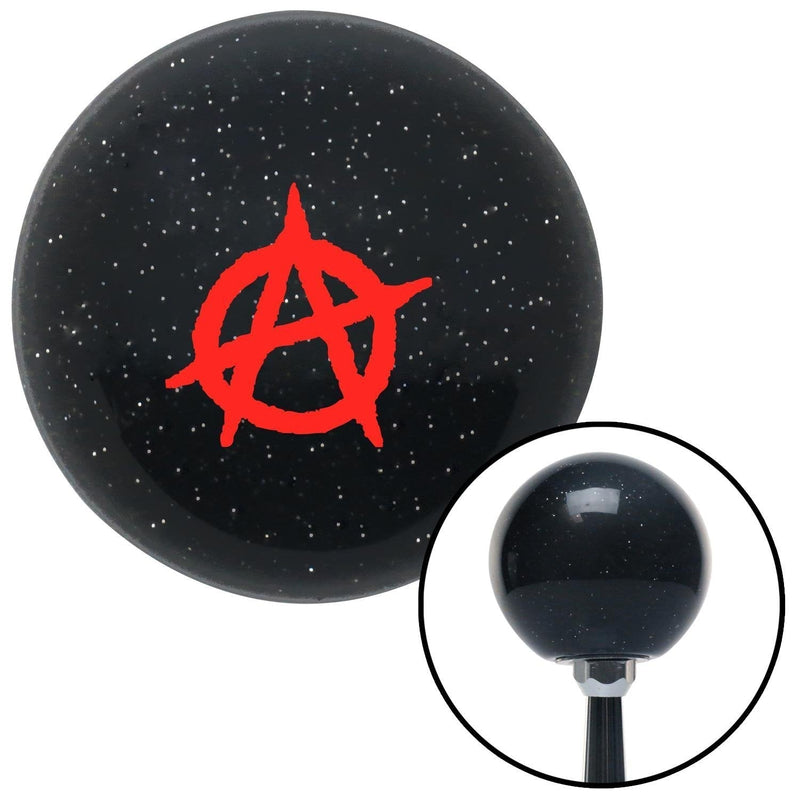  [AUSTRALIA] - American Shifter 74952 Black Metal Flake Shift Knob with M16 x 1.5 Insert (Red Anarchy)