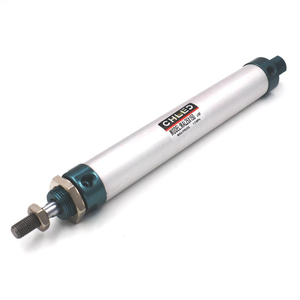 Baomain MAL 25 x 150 Single Thread Rod Double Action Air Cylinder 25mm Bore 150mm Stroke - LeoForward Australia