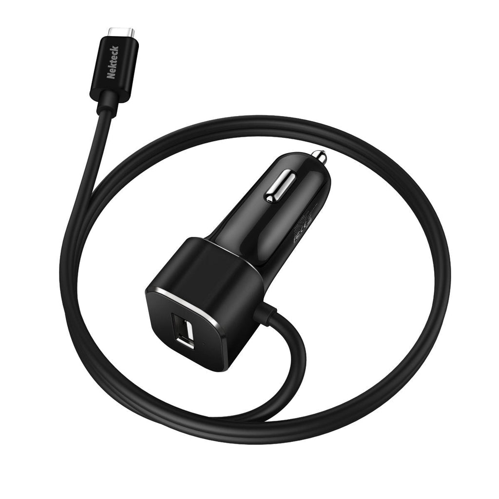 Type C Car Charger, Nekteck 27W 5.4A USB C Fast Charging Car Adapter Compatible with iPhone12/12Pro/11/11Pro/ Xs/Xs Max/Xr, iPad, AirPods, Samsung Galaxy S21/S20/S10, Note, LG, Google Pixel and More - LeoForward Australia