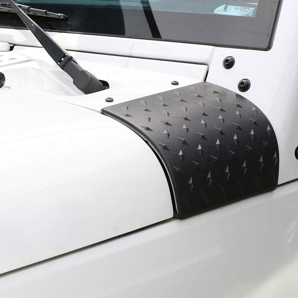  [AUSTRALIA] - Hooke Road Cowl Body Armor Outer Cowling Cover Corner Guards for 2007-2018 Jeep Wrangler JK JKU Unlimited Rubicon Sahara Sport Exterior Accessories