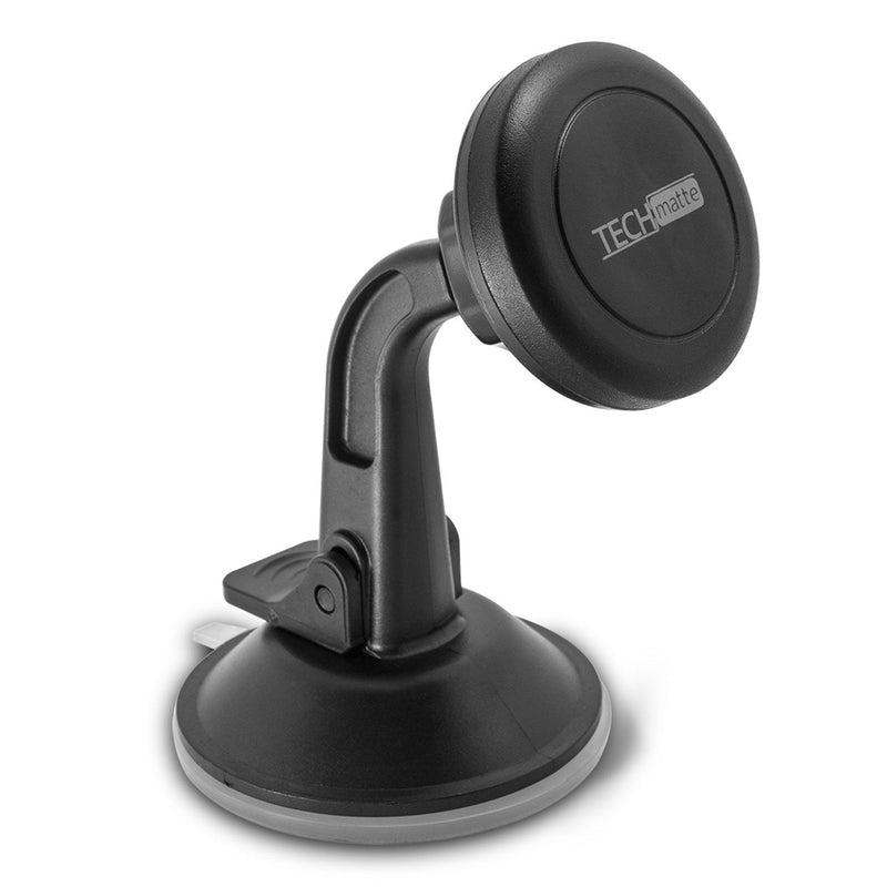  [AUSTRALIA] - TechMatte Car Phone Mount Magnetic-Dashboard Mounted Car Phone Holder-Universal Smartphone Compatibility with Strong Magnetic Technology (Black)