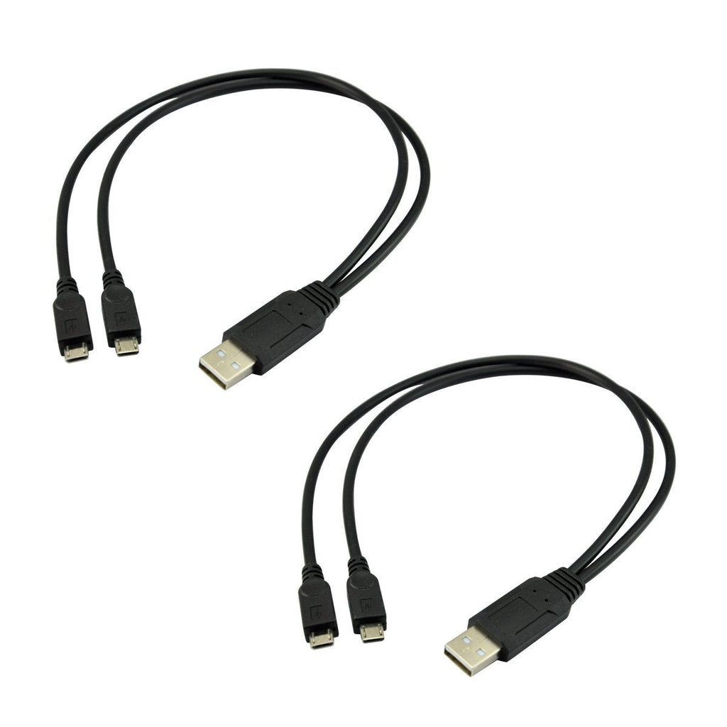 UCEC Dual Micro USB Splitter Charge Cable Power up to Two Micro USB Devices at Once from a Single USB Port (2pack) - LeoForward Australia