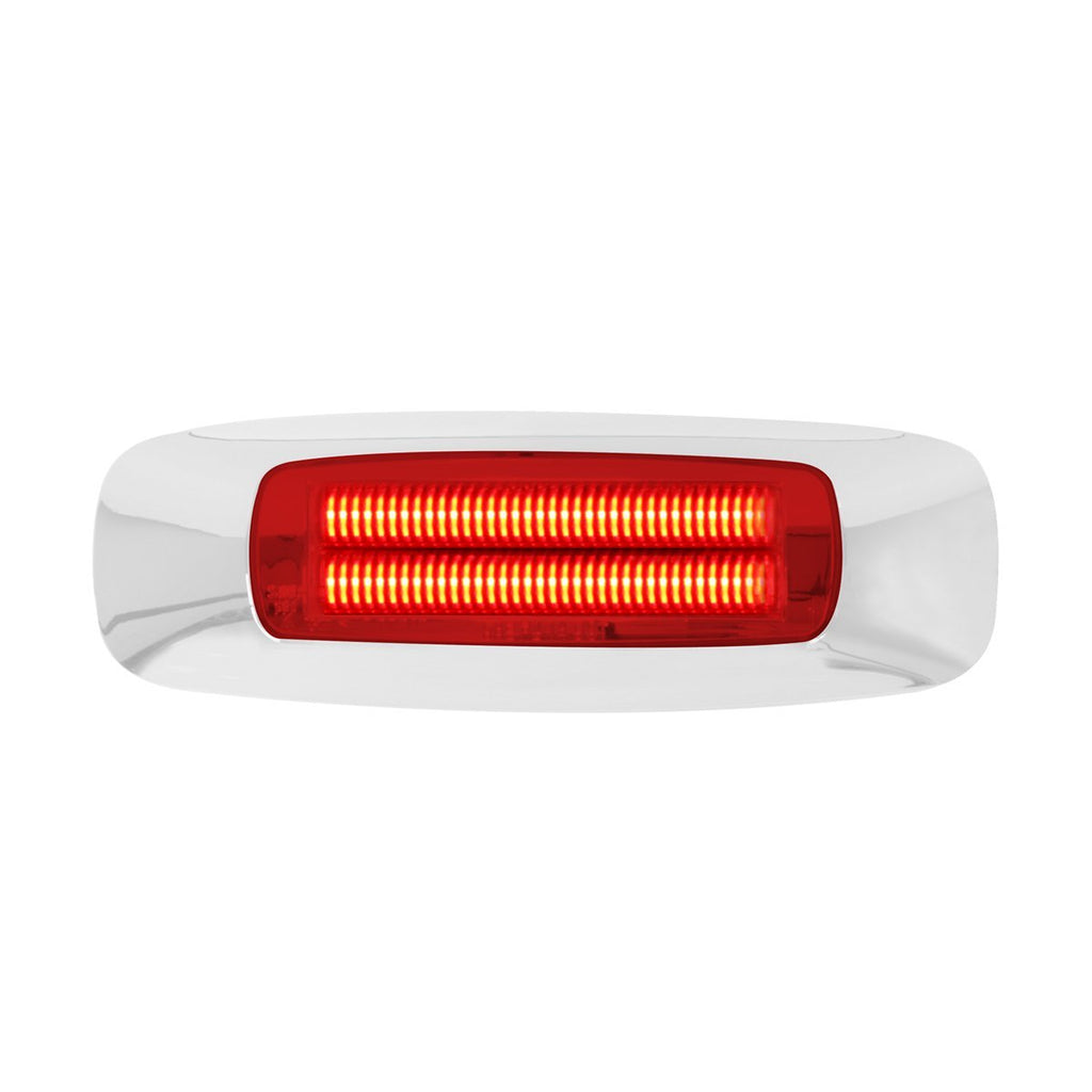  [AUSTRALIA] - Grand General 74832 Prime Red/Red 4-5/8" Rectangular 4-LED Marker Sealed Light 4-5/8"