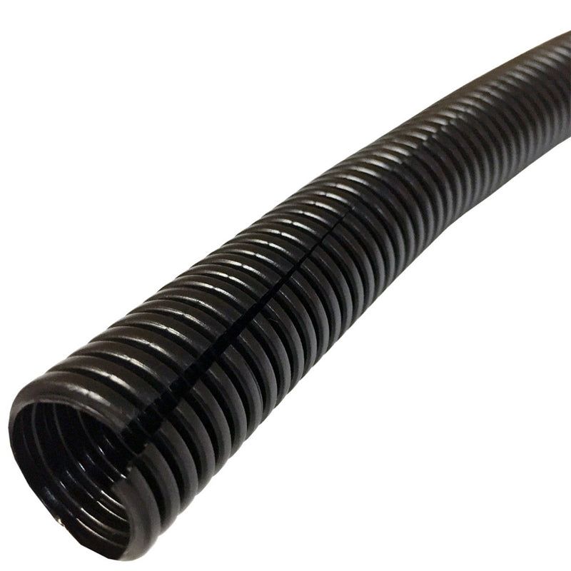  [AUSTRALIA] - Electriduct Split Wire Loom Tubing Polyethylene Corrugated Flexible Conduit - 2" Nominal Size - 10 Feet - Black 2 Inch Nominal Size - 10 Feet