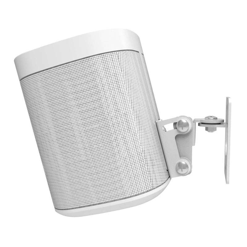 [AUSTRALIA] - Play 1 Wall Mount, White, Compatible with Sonos Play:1 Only, Adjustable Swivel & Tilt Mechanism, Mounting Bracket Includes All Fixings