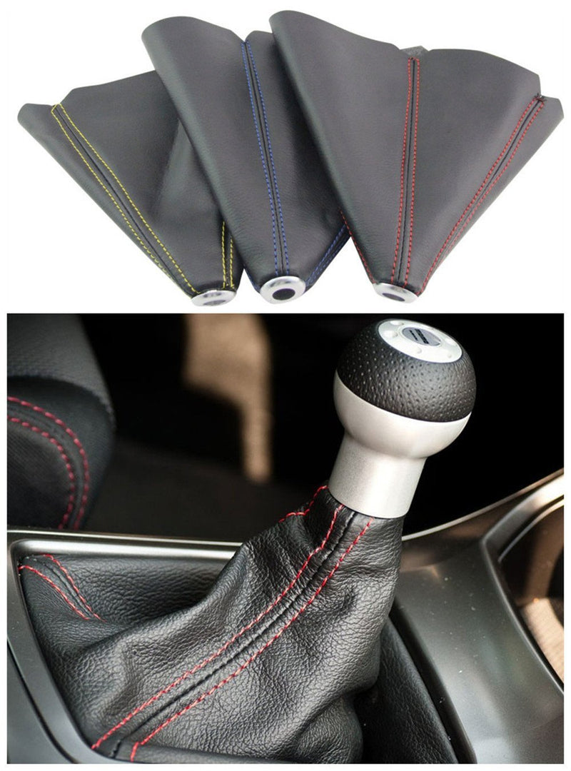  [AUSTRALIA] - PVC Shift Boot for Manual Automatic Car/Auto Gear Shift Knob Cover MT/AT Universal Type(Blue) Blue