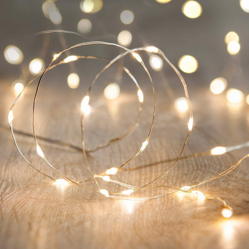 String Lights,Waterproof LED String Lights,10Ft/30 LEDs Fairy String Lights Starry ,Battery Operated String Lights for Indoor&Outdoor Decoration Wedding Home Parties Christmas Holiday.(Warm White) 10ft Warm White - LeoForward Australia