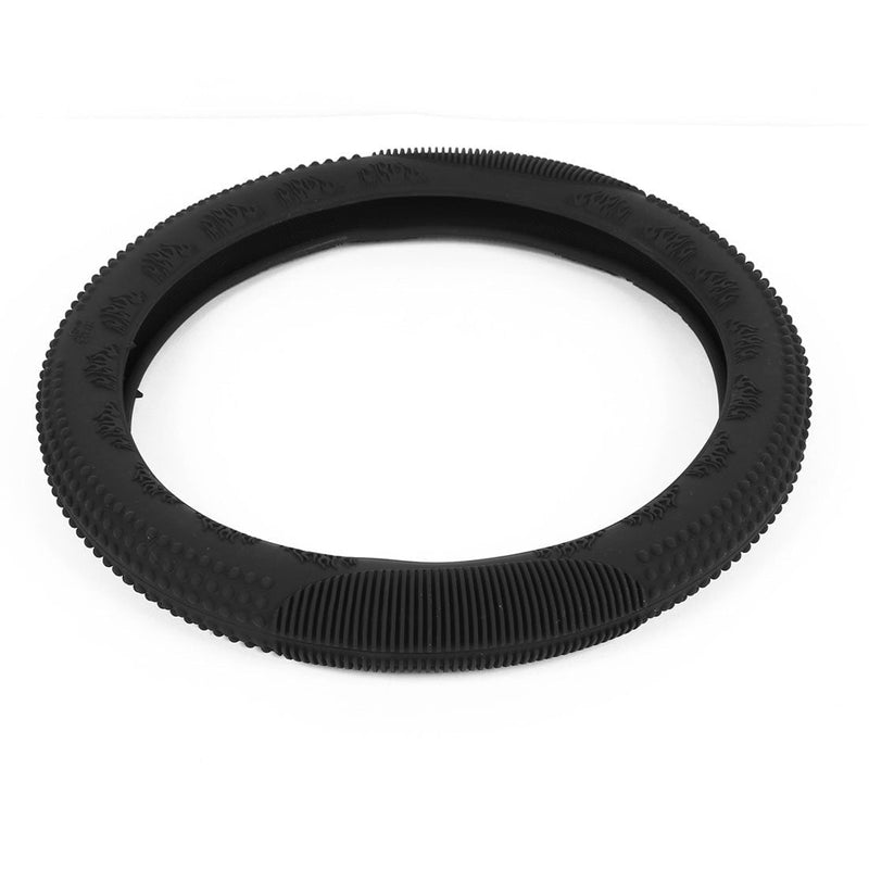  [AUSTRALIA] - uxcell Universal Black Silicone Steering Wheel Cover 13"-18" Diameter for Car