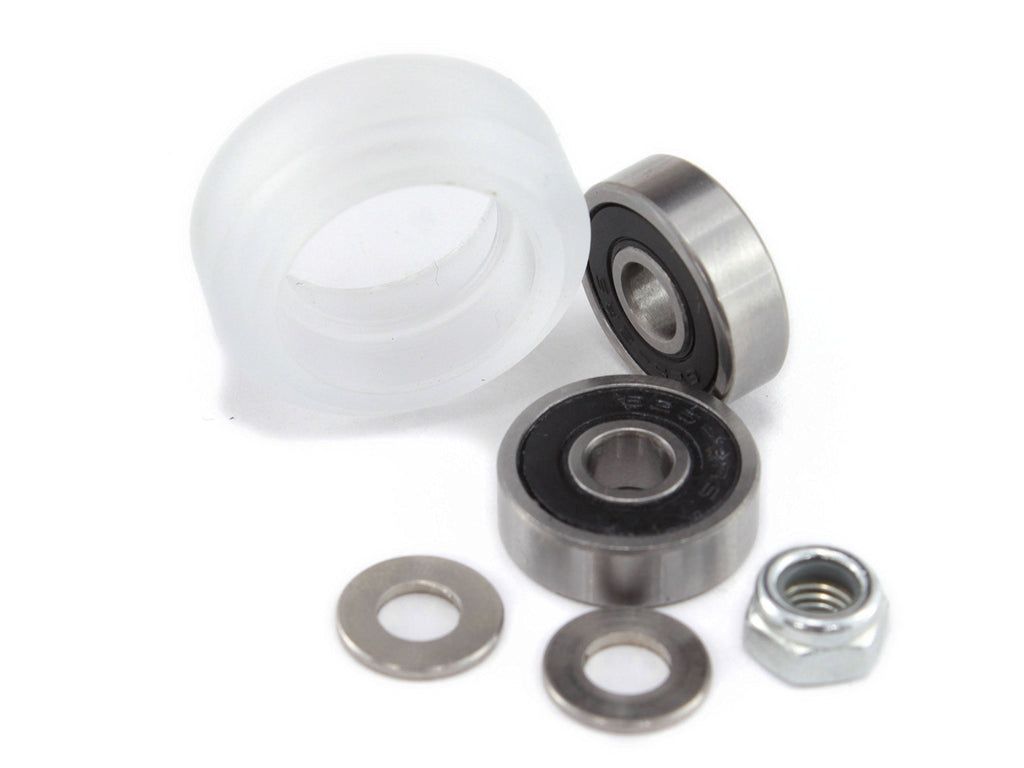 Polycarbonate Solid Wheel Kit for V-Slotted Aluminum Extrusion (Pack of 2) 2 pack - LeoForward Australia