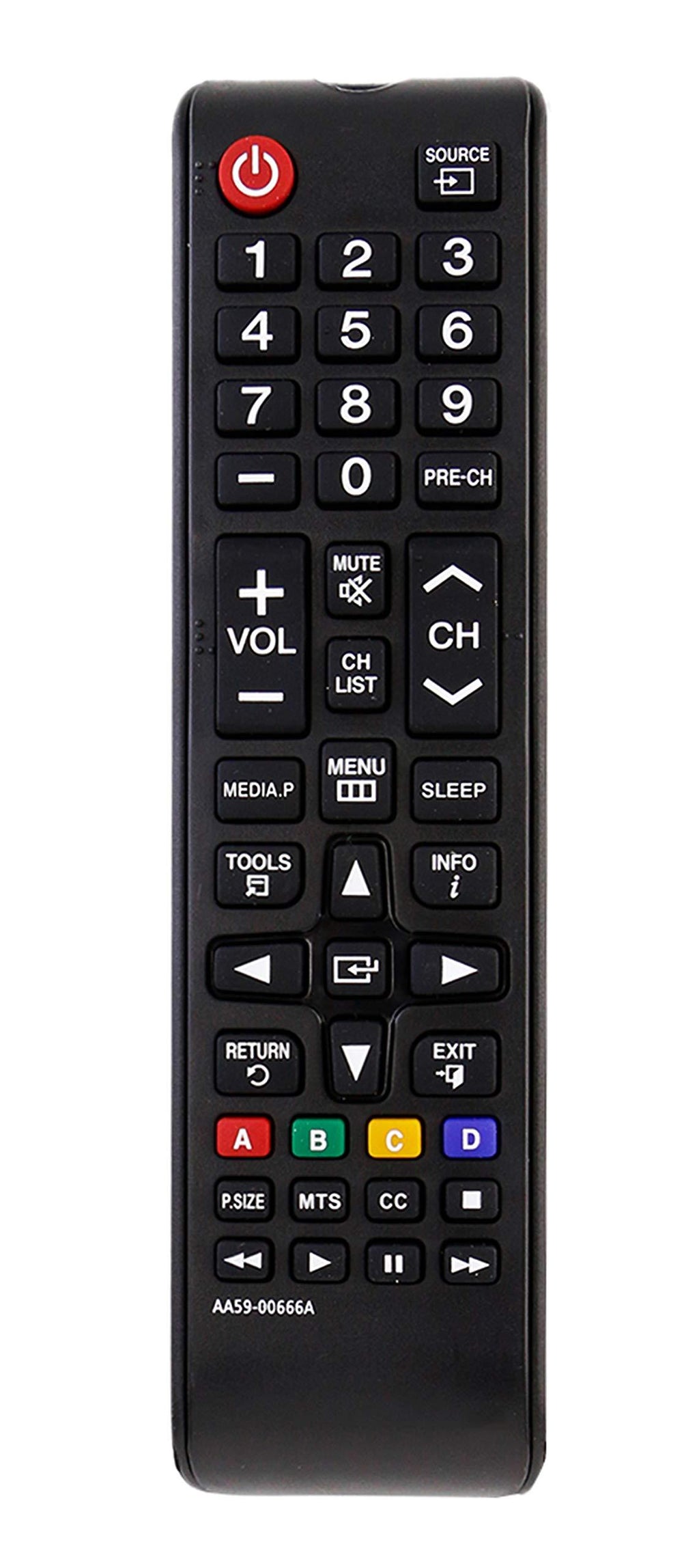 AA59-00666A Replaced Remote fits for Samsung TV UN32EH4003V UN40ES6003F LH32HDBPLGA UN32EH4003FXZA UN39EH5003FXZA UN60EH6003FXZAHH01 H32B H40B H46B LH32HDBPLGA/ZA LH40HDBPLGA/ZA UN40H5003 - LeoForward Australia