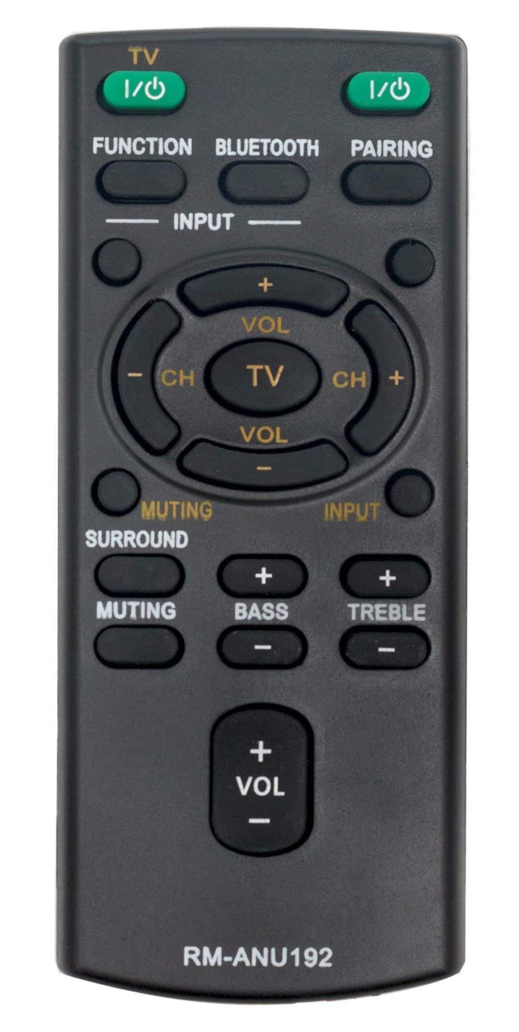RM-ANU192 Replaced Remote fit for Sony Sound bar Remote Control RM-ANU192 SUB for RM-ANU191 HT-CT60BT SA-CT60BT SS-WCT60 SS-WCT60 HT-CT60 SACT60 - LeoForward Australia