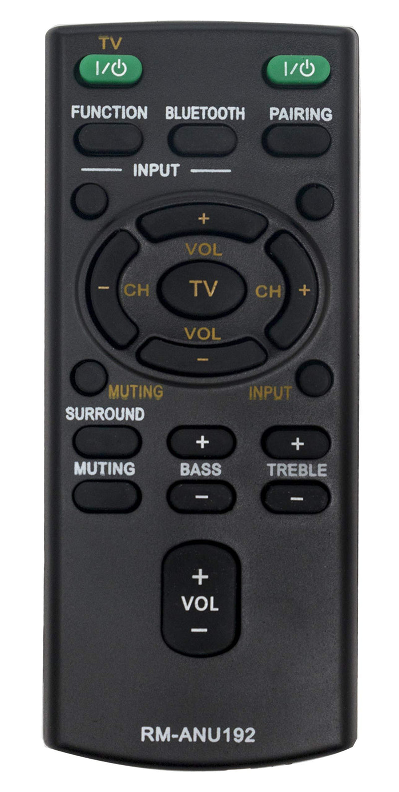 VINABTY Rm-anu192 Rm-anu191 Replaced Remote fit for Sony Sound Bar Ss-wct60 Sswct60 Ht-ct60 Sact60 Sa-ct60 Sa-ct60bt Sact60bt Htct60bt Ht-ct60bt Sact60bt Sa-ct60bt Sswct60 Ss-wct60 - LeoForward Australia