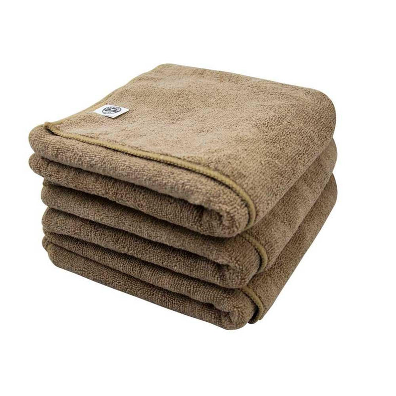  [AUSTRALIA] - Chemical Guys MIC36203 Workhorse XL Tan Professional Grade Microfiber Towel, Leather & Vinyl (24 in. x 16 in.) (Pack of 3) 16 in x 24 in 3 Pack