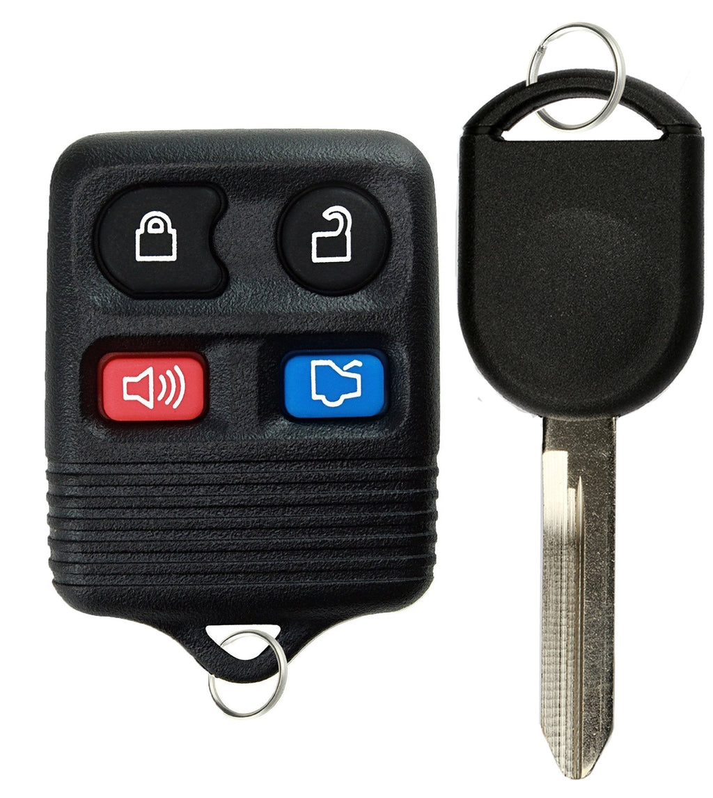  [AUSTRALIA] - KeylessOption Keyless Entry Remote Control Fob Uncut Blank Car Ignition Key For CWTWB1U345, GQ43VT11T, H92 black