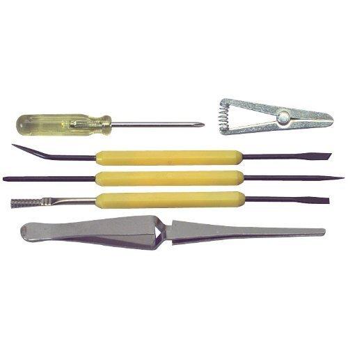  [AUSTRALIA] - Parts Express 6 Piece Soldering Tool Accessory Kit with Heat Sink and Tweezers