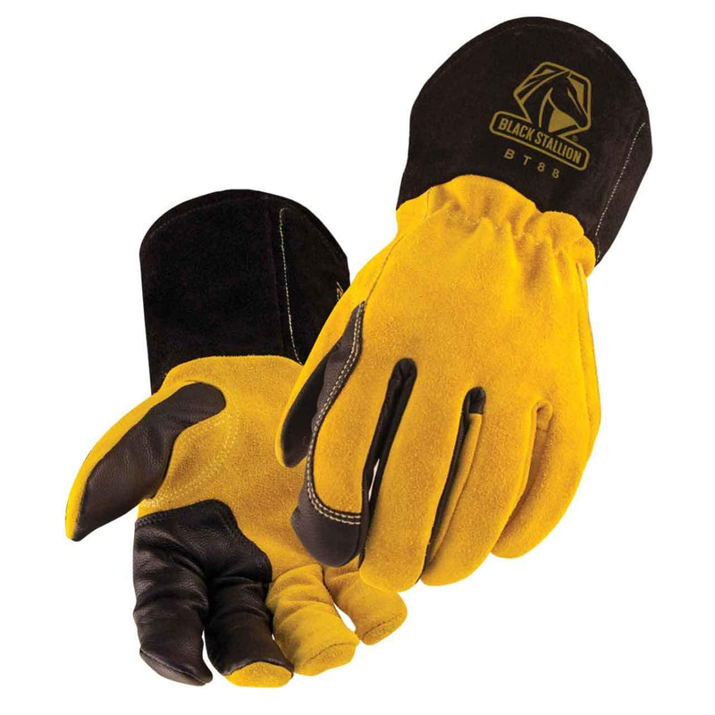  [AUSTRALIA] - Revco BT88-XL BSX Premium 3 Kidskin Finger Cowhide Back TIG Welding Gloves X-Large