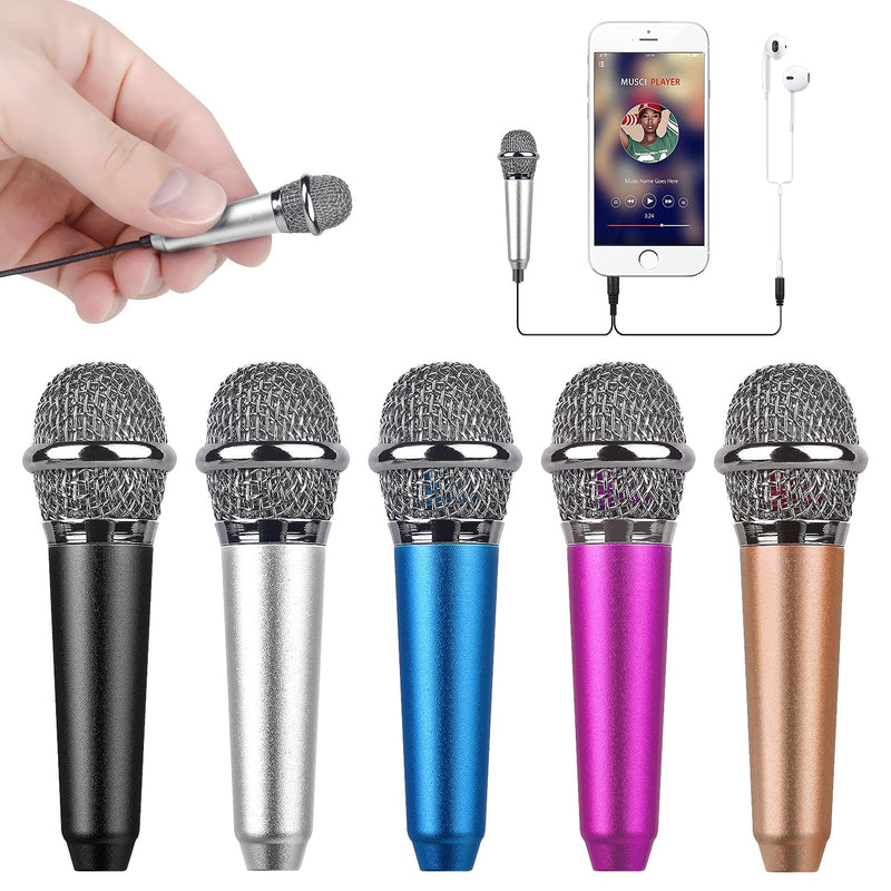  [AUSTRALIA] - Uniwit Mini Portable Vocal/Instrument Microphone for Mobile Phone Laptop Notebook Apple iPhone Sumsung Android with Holder Clip - Silver
