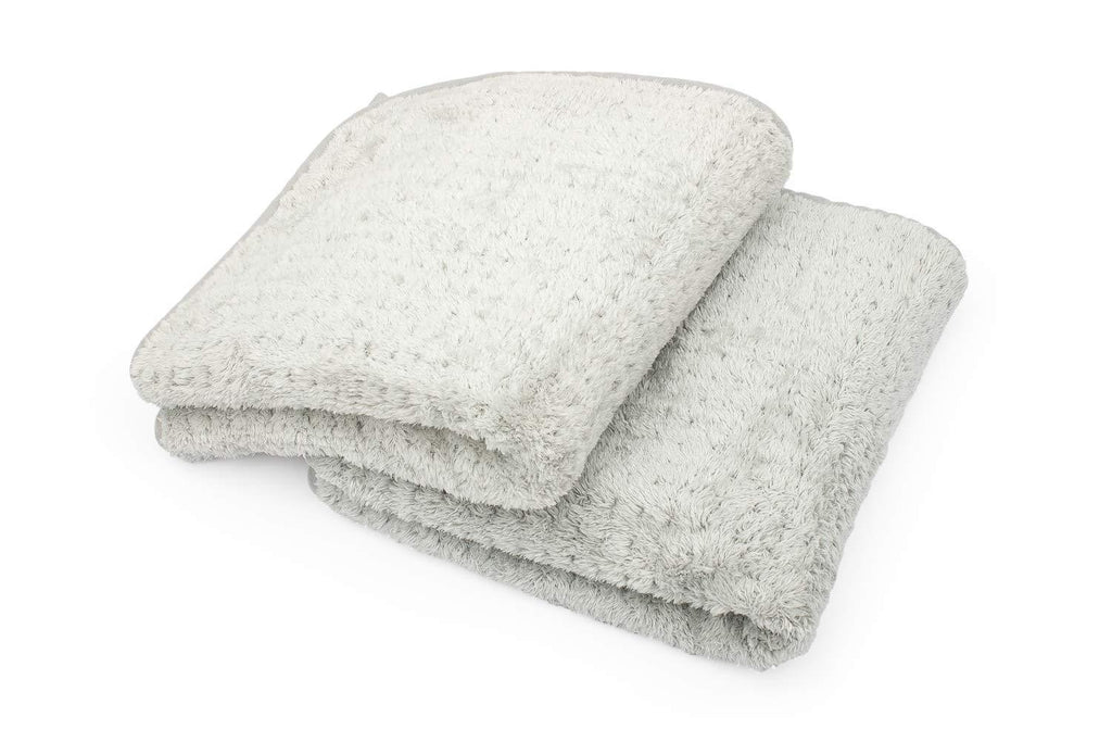 [AUSTRALIA] - The Rag Company (2-Pack 20 in. x 40 in. Platinum PLUFFLE Professional Korean 70/30 480gsm Plush Waffle Microfiber Detailing Drying Towels 20x40