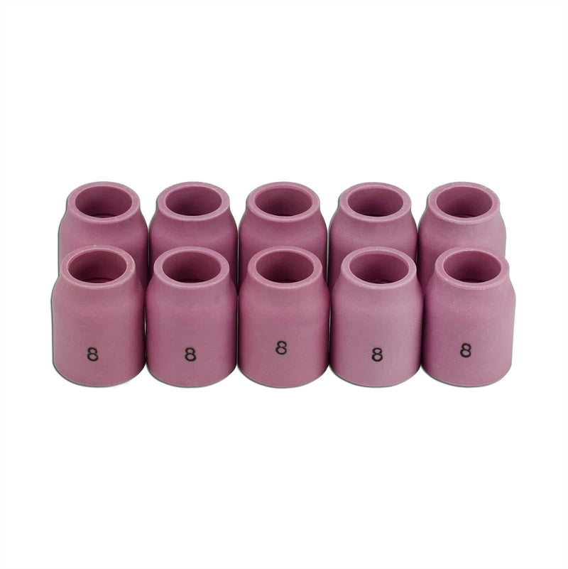  [AUSTRALIA] - TIG Gas Lens Alumina Nozzle 53N61S Fit PTA DB SR WP 9 20 24 25 TIG Welding Torch 10pk