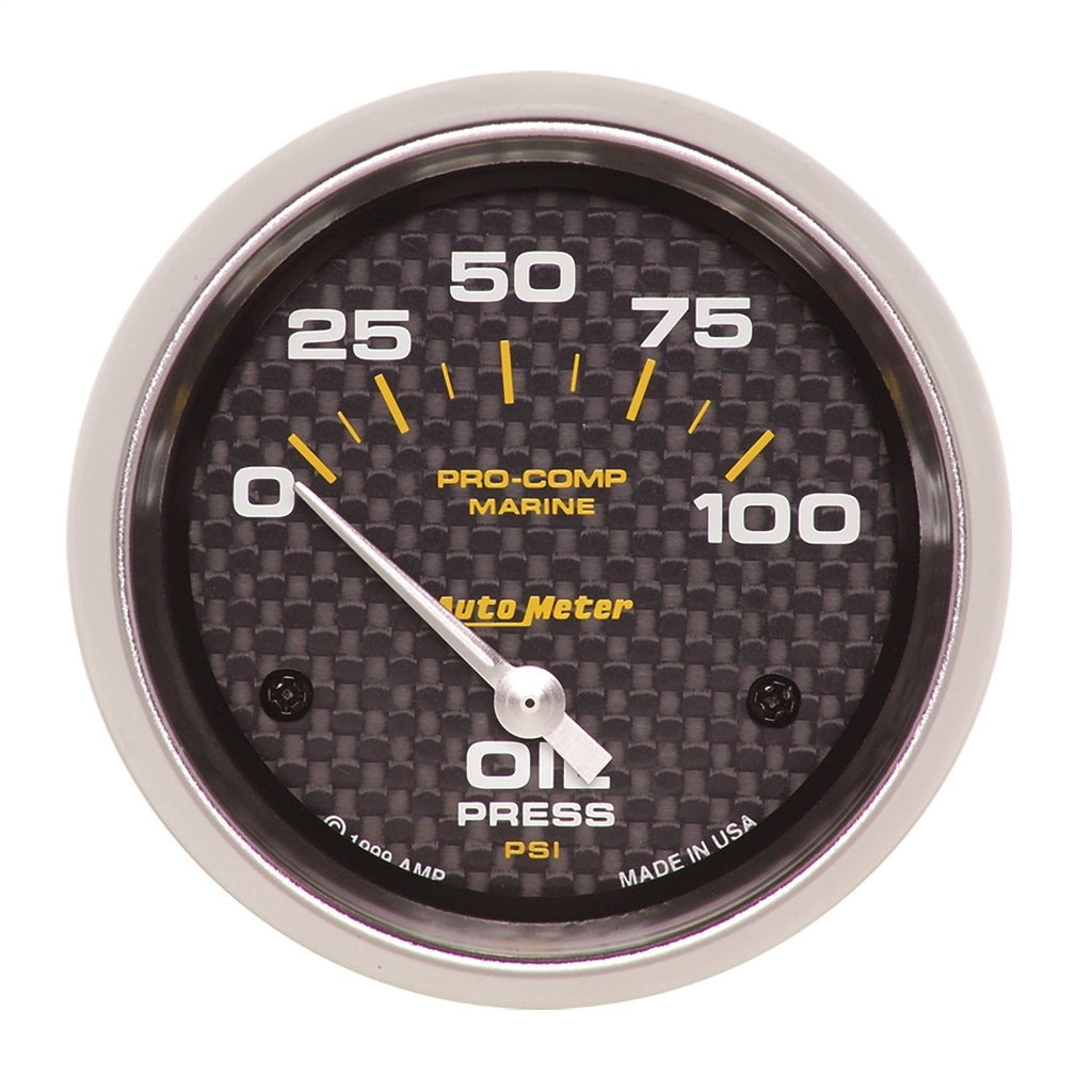  [AUSTRALIA] - AutoMeter Auto Meter 200759-40 Gauge, Oil Pressure, 2 5/8", 100Psi, Electric, Marine Carbon Fiber