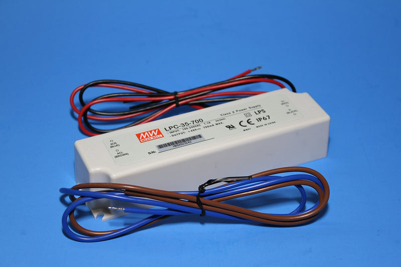  [AUSTRALIA] - LPC-35-700 Mean Well AC/DC Single Output Power Supply. 35Watts, 9-48V