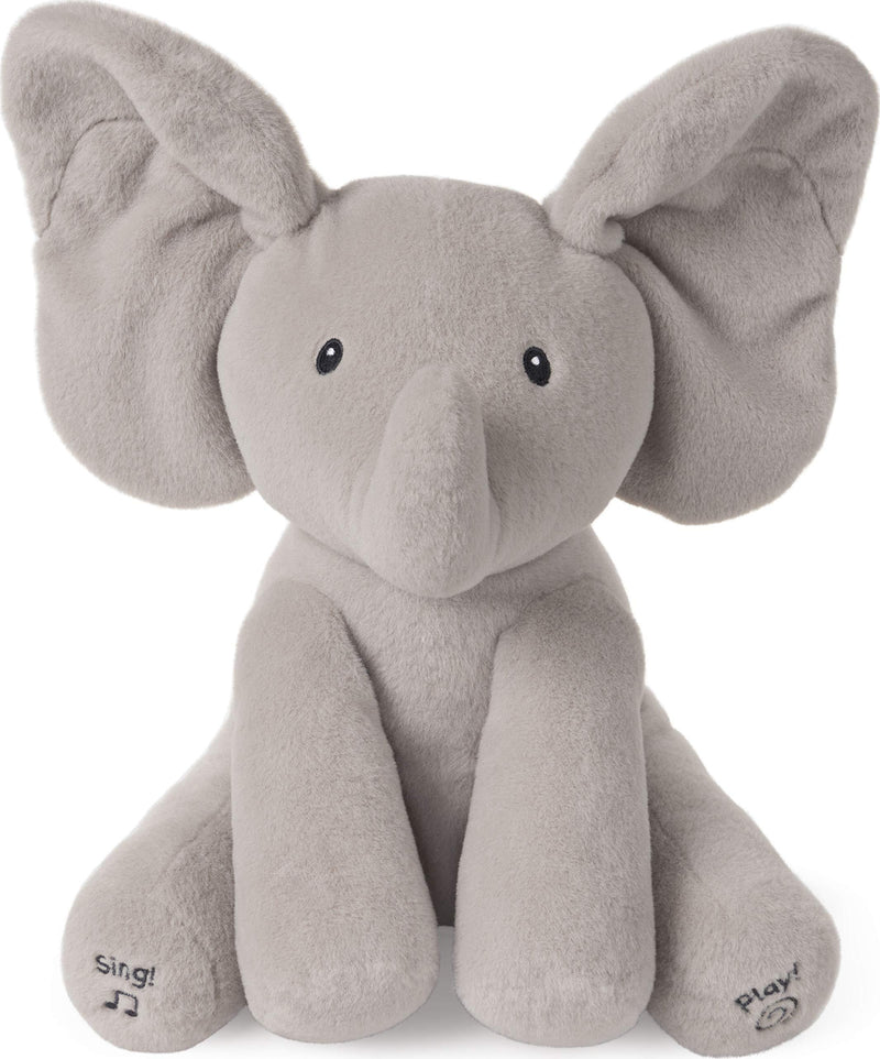 GUND Baby Animated Flappy The Elephant Stuffed Animal Plush, Gray, 12" - LeoForward Australia