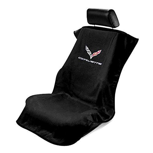 [AUSTRALIA] - Seat Armour -Black Towel Seat Cover for Corvette C7 -SA100COR7B C7 Black