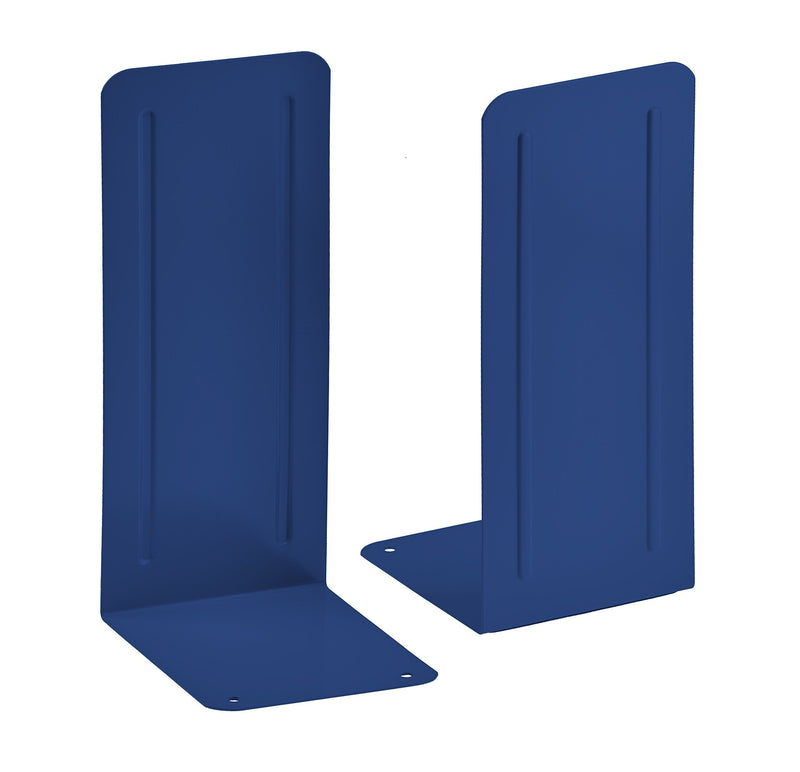 Acrimet Jumbo Premium Metal Bookends 9" (Heavy Duty) (Deep Blue Color) (1 Pair) - LeoForward Australia