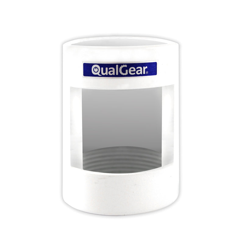  [AUSTRALIA] - QualGear QG-PRO-PM-PCO-W Pro-AV 1.5" Npt Threaded Pipe Connector with Opening Projector Accessory Pipe Connector w/ Opening - White