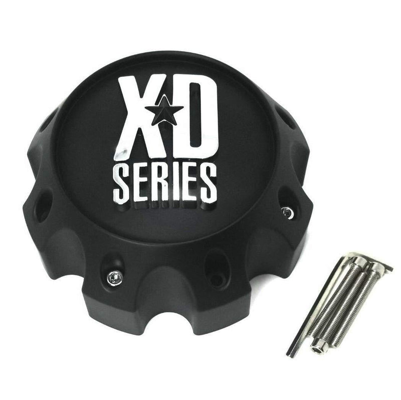  [AUSTRALIA] - XD Series by KMC Wheels KMC XD Series 441 796 797 798 800 801 8 Lug Matte Flat Black Center Cap 1079L170-MB-8LUG