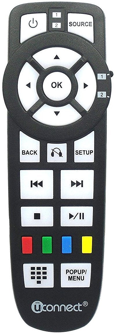 Wireless Remote Control for uConnect VES BLU-RAY Systems - Works with Select Vehicles Chrysler Dodge Jeep BLU-RAY Entertainment Systems - Part 05091246AA - LeoForward Australia