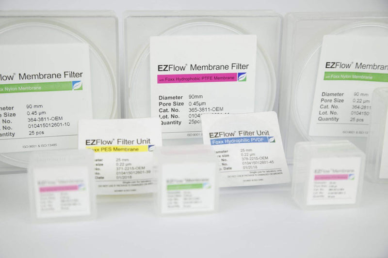 Foxx Life Sciences 364-3811-OEM EZFlow Membrane Disc Filter, Nylon, 90 mm Diameter.45 µm Pore Size (Pack of 25) - LeoForward Australia
